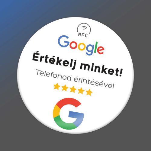 Google értékelésgyűjtő matrica 4db